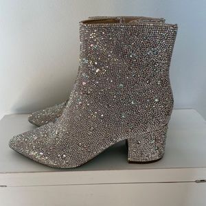 Betsey Johnson Rhinestone Boots